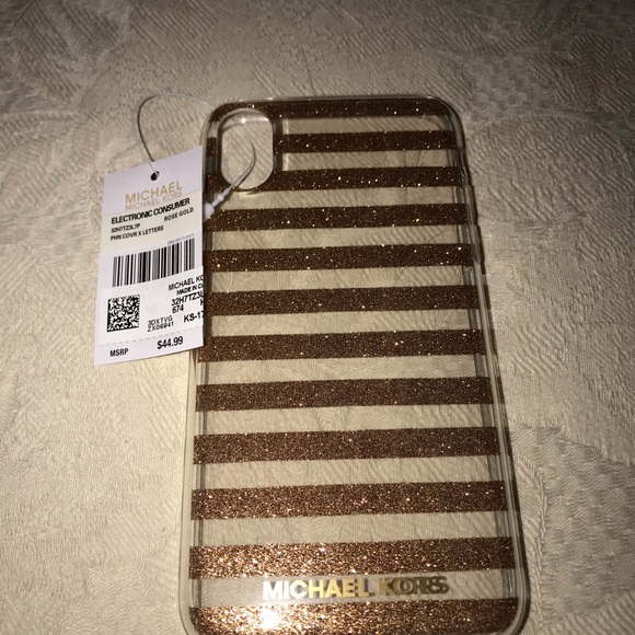 Michael Kors MK iPhone X case Gold NEW - Picture 3 of 5
